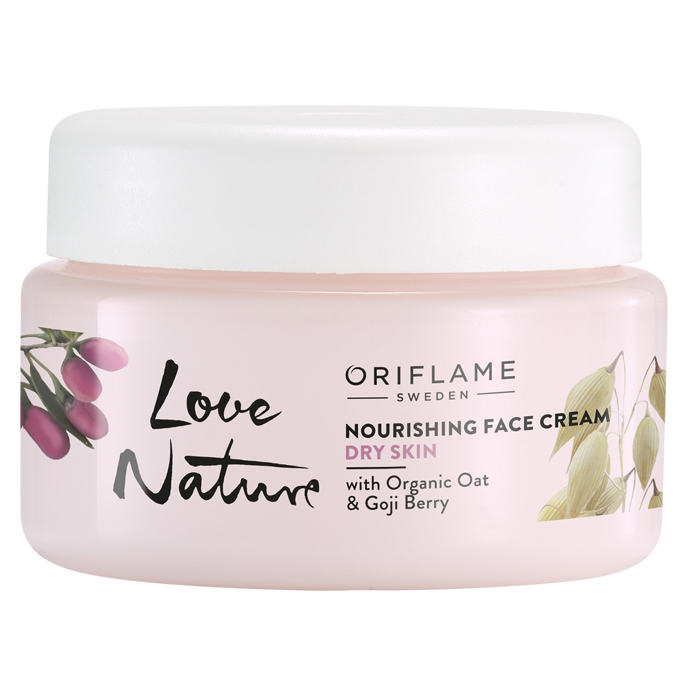 Love Nature Nourishing Face Cream with Organic Oat Goji Berry