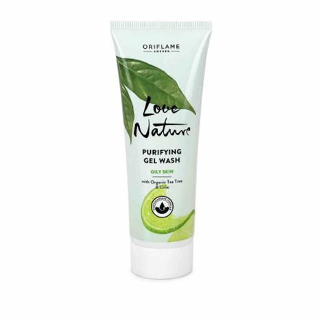 Love Nature Purifying Gel Wash with Organic Tea Tree & Lime, Rekomendasi Face Wash untuk Kulit Berjerawat